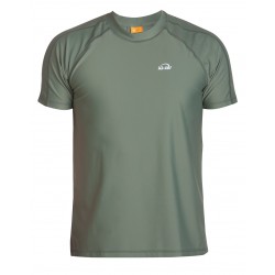 Pánské tričko Olivové UV volného střihu pro vodní sporty a na pláž