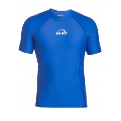 Triko UV Pánské modré, krátký rukáv, úzký střih plavání a šnorchlování