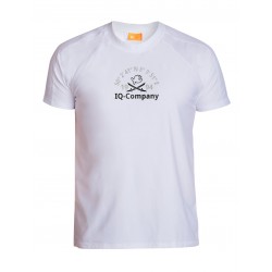 Pánské tričko na ochranu proti slunci volného střihu s pirátskou rybou Bílé