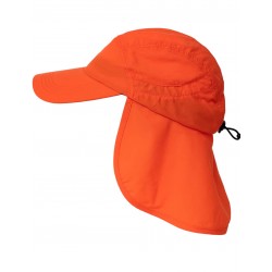 Čepice iQ UV PRO Cap+Neck s ochranou krku HiVi orange Recycled