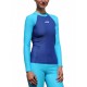 Triko iQ UV Aqua slim fit 2C, dlouhý rukáv, modré