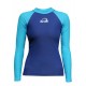 Triko iQ UV Aqua slim fit 2C, dlouhý rukáv, modré