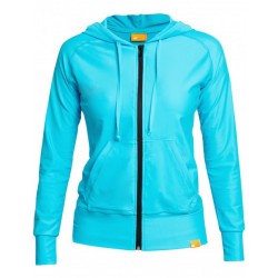 Bunda s kapucí UV AQUA Jacket Women tyrkysová