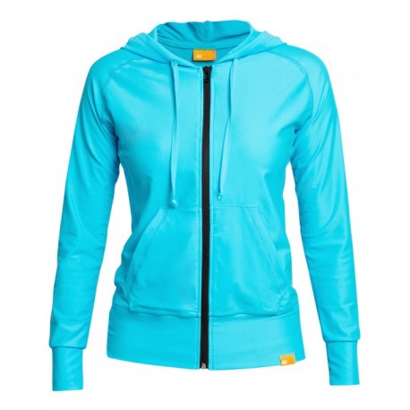 Bunda s kapucí UV  Jacket Women tyrkysová