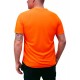 Triko UV OUTDOOR  V-neck krátký rukáv, oranžové