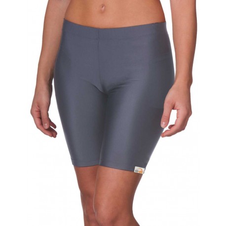 Šortky dámské UV šedé Women's UV shorts with mobile phone pocket for water sports and leisure