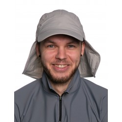 Čepice UV Cap+Neck s ochranou krku šedá Recycled