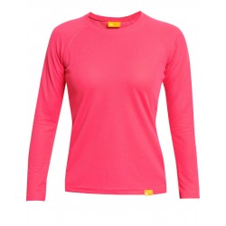 Dámské UV tričko s dlouhým rukávem, barva coral raspberry