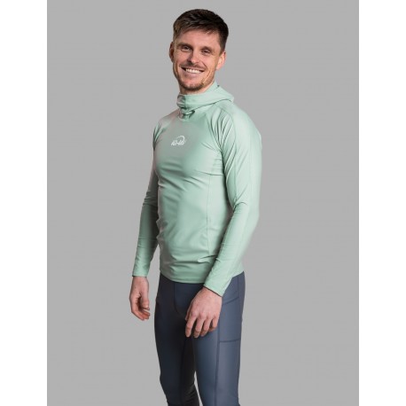 Triko UV šedo zelené s kapucou 630122.2740 grey