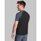 Men's UV shirt loose fit for water sports and the beach Tričko UV krátký rukáv šedá_černá volný střih 6481303780