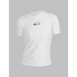 Triko Dámské UV slim fit bílé na plavání a šnorchlování