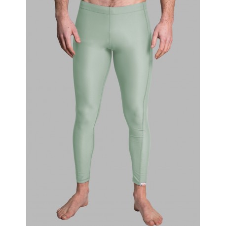 Pánské leginy iQ UV Aqua, šedozelené 644100.2740 Men's UV leggings with mobile phone pocket Swimming