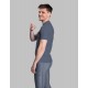 Triko UV Pánské šedé, krátký rukáv, úzký střih plavání a šnorchlování  6451222780 UV Shirt Slim Fit Men Swimming and Snorkelling