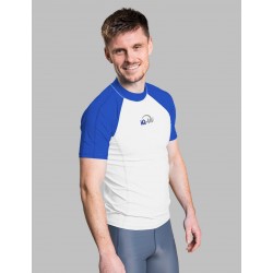 triko UV Shirt Slim Fit Men Swimming and Snorkelling 645130.3441 blue_white
